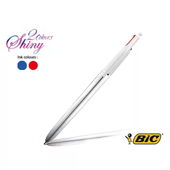 BIC 2 COLORS SHINY 1.0 炫彩雙色筆銀
