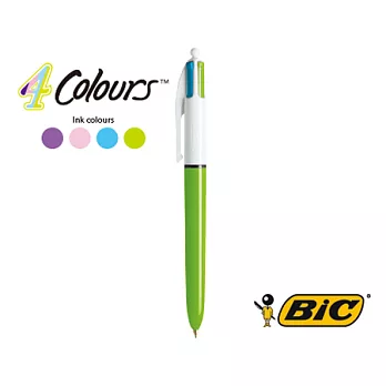 BIC 4 COLORS 1.0 粉彩四色筆綠