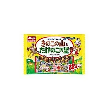 日本【明治】竹筍山&香菇里巧克力餅