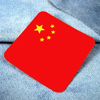 【國旗商品創意館】大陸中國旗方形抗UV、防水貼紙/China/世界多國款可選購