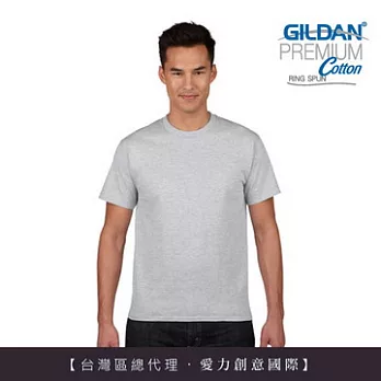 GILDAN 總代理-100%美國棉~亞規圓筒短袖素面T-Shirt ~L深麻灰