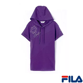 FILA女仕賽車風格連帽上衣5TEN-1457-PL-S優雅紫