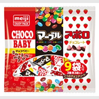 日本【明治】阿波羅傘狀3味巧克力