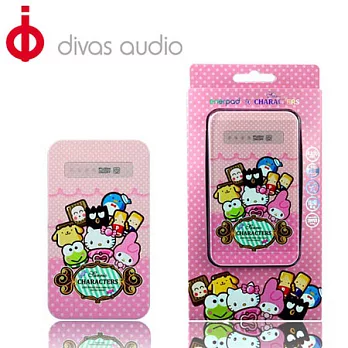 Divas【三麗鷗授權款】超薄型行動電源-大集合All Characters