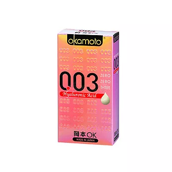 岡本003-HA 玻尿酸極薄保險套(6入裝)