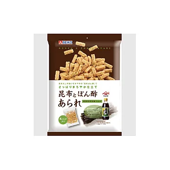 日本【阿部幸製果】4袋入米果-昆布桔酢味