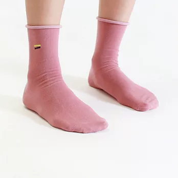 +10 ・ 卷卷小山3/4襪 珊瑚