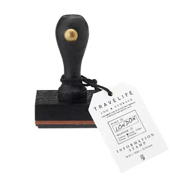 MARK’S TRAVELIFE 旅人木頭印章(B)