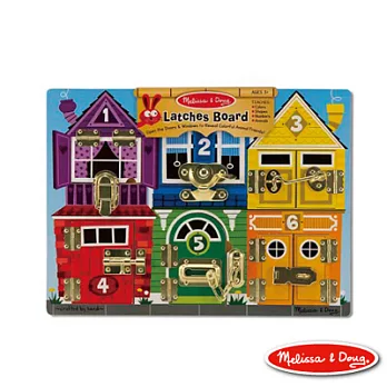 美國瑪莉莎 Melissa & Doug 益智開鎖遊戲板