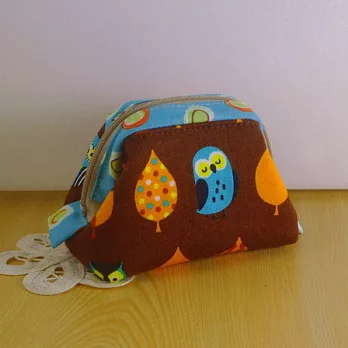 手縫ok!-奇幻森林支架口金包(拼布材料包)