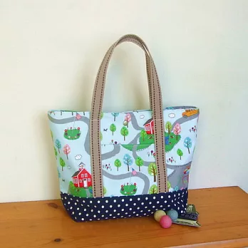 手縫ok!-後院便利袋(拼布材料包)