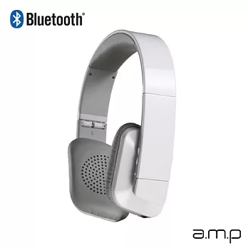 antec mobile products (a.m.p) Pulse 藍芽無線可通話折疊耳罩式耳機 (附收納袋)純淨白