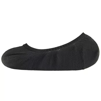 [MUJI 無印良品]女腳跟包覆足尖淺口隱形襪(消臭)墨灰23~25cm