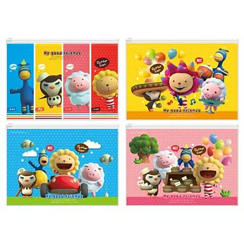 奶油獅好朋友A4資料袋