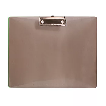 【ABEL】A4彩色透明板夾-橫式(煙黑色)