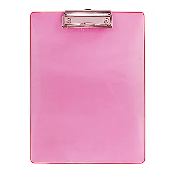 【ABEL】A4彩色透明板夾-直式(粉色)
