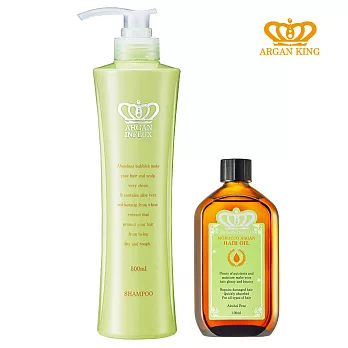 Morocco Argan Oil摩洛哥堅果油極緻煥采洗護組100mlx1+洗髮精500mlx1