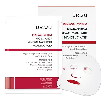 DR.WU杏仁酸亮白煥膚面膜3PCS