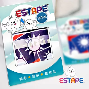 【ESTAPE】隨手貼OPP 瘋國旗(台灣風)