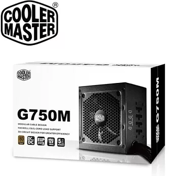 CoolerMaster GM半模組 750W 80Plus 銅牌電源供應器