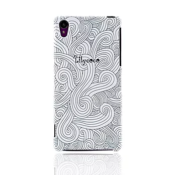 Lilycoco Sony Xperia Z2 D6503 設計家系列款 保護殼白浪花