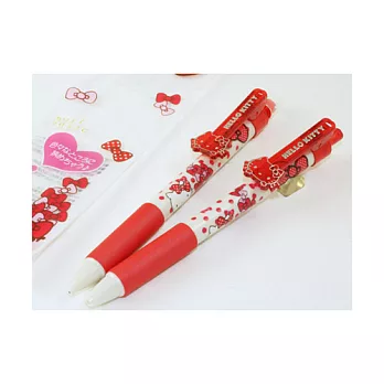 SANRIO HELLO KITTY原子筆&自動筆2入組(紅緞帶)