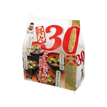 日本宮板30食味噌湯-綜合4種類