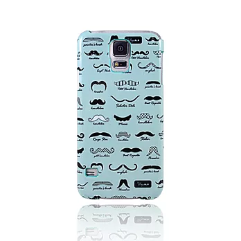 Lilycoco Samsung Galaxy S5 設計家系列款 保護殼鬍子綠