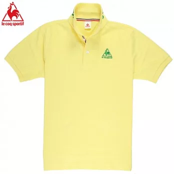 le coq sportif 公雞 時尚立領 POLO 杉XL黃色