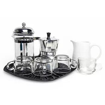 QUALY 荷葉托盤(黑)