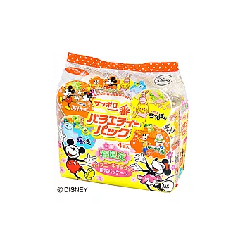 日本【一番】4食迷你碗麵(迷士尼限定版)