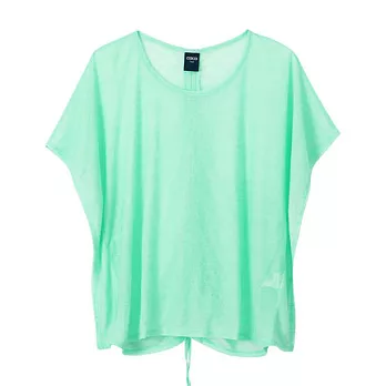 【CACO】CACO SURF.美式休閒. 背抽繩寬版上衣(女)FREE湖綠