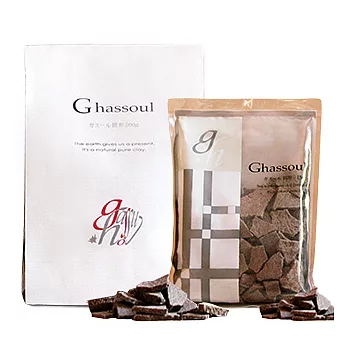 GHASSOUL 摩洛哥天然火岩泥粘土面膜 500G+150G - 大+小特惠組(塊狀)