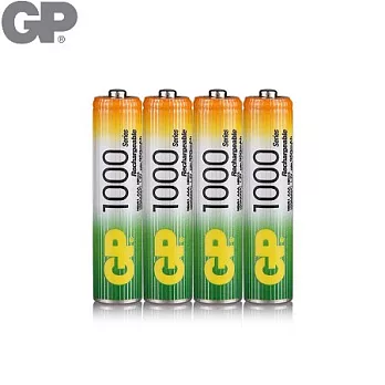GP低自放鎳氫充電池4號1000mAh (4入)