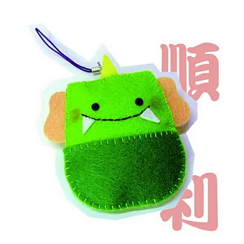 手縫ok!-祈願香包吊飾:順風耳(不織布材料包)