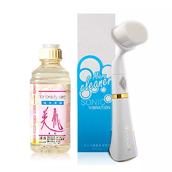 【北川本家】深層潔顏美肌組(純米清酒化妝水 300ml + Biocom洗臉機)