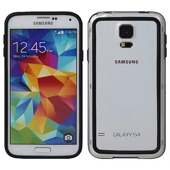 【BIEN】SAMSUNG S5 俏麗亮彩雙色保護邊框 (黑)