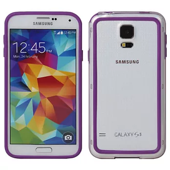 【BIEN】SAMSUNG S5 俏麗亮彩雙色保護邊框 (紫)