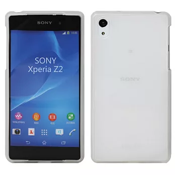 【BIEN】SONY Xperia Z2 俐落不沾機軟質保護殼 (霧白)