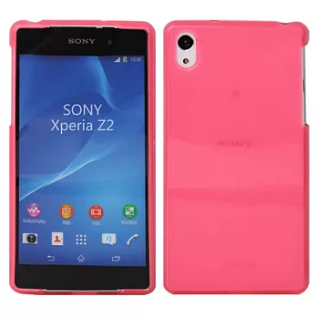 【BIEN】SONY Xperia Z2 俐落不沾機軟質保護殼 (霧粉紅)