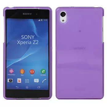 【BIEN】SONY Xperia Z2 俐落不沾機軟質保護殼 (霧紫)