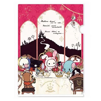 San-X 魔幻馬戲團國王鑰匙系列A4文件夾。紅