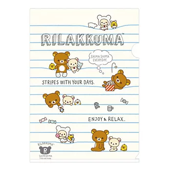 San-X 拉拉熊我愛北極熊系列A4文件夾。北極生活