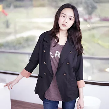 ROSE。首爾韓製 水洗車線MARC圓領T恤 可可系