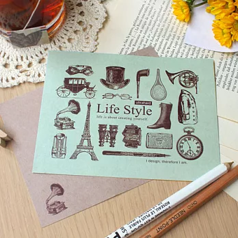 ultrahard 戀物癖明信片系列 - 舶來品(紳士帽)