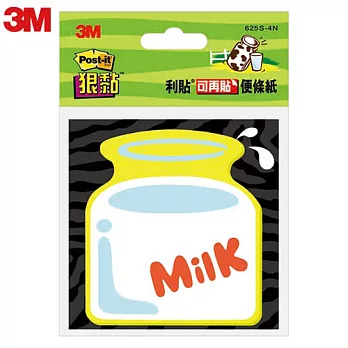 3M Post-it利貼 造型便條紙-牛奶造型 625S-4