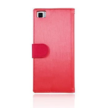 Lilycoco Xiaomi 小米手機3 Mi3 雨絲紋 可站立側掀皮套雨絲粉