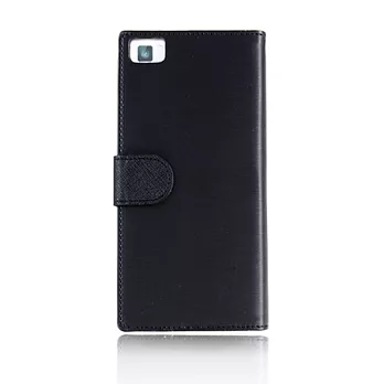 Lilycoco Xiaomi 小米手機3 Mi3 雨絲紋 可站立側掀皮套雨絲黑