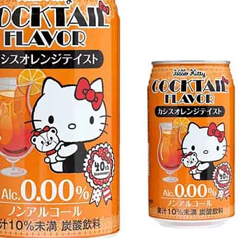 日本DS凱蒂貓無酒精碳酸飲料-柑橘口味(40周年限定版)