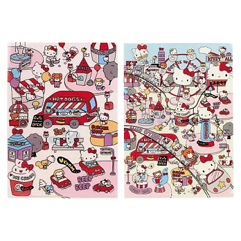 SANRIO HELLO KITTY復古遊園地系列A4文件夾組